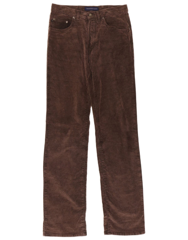 Pantalones Hombre Trussardi Rectos Casual W31 L33 Marrón Algodón