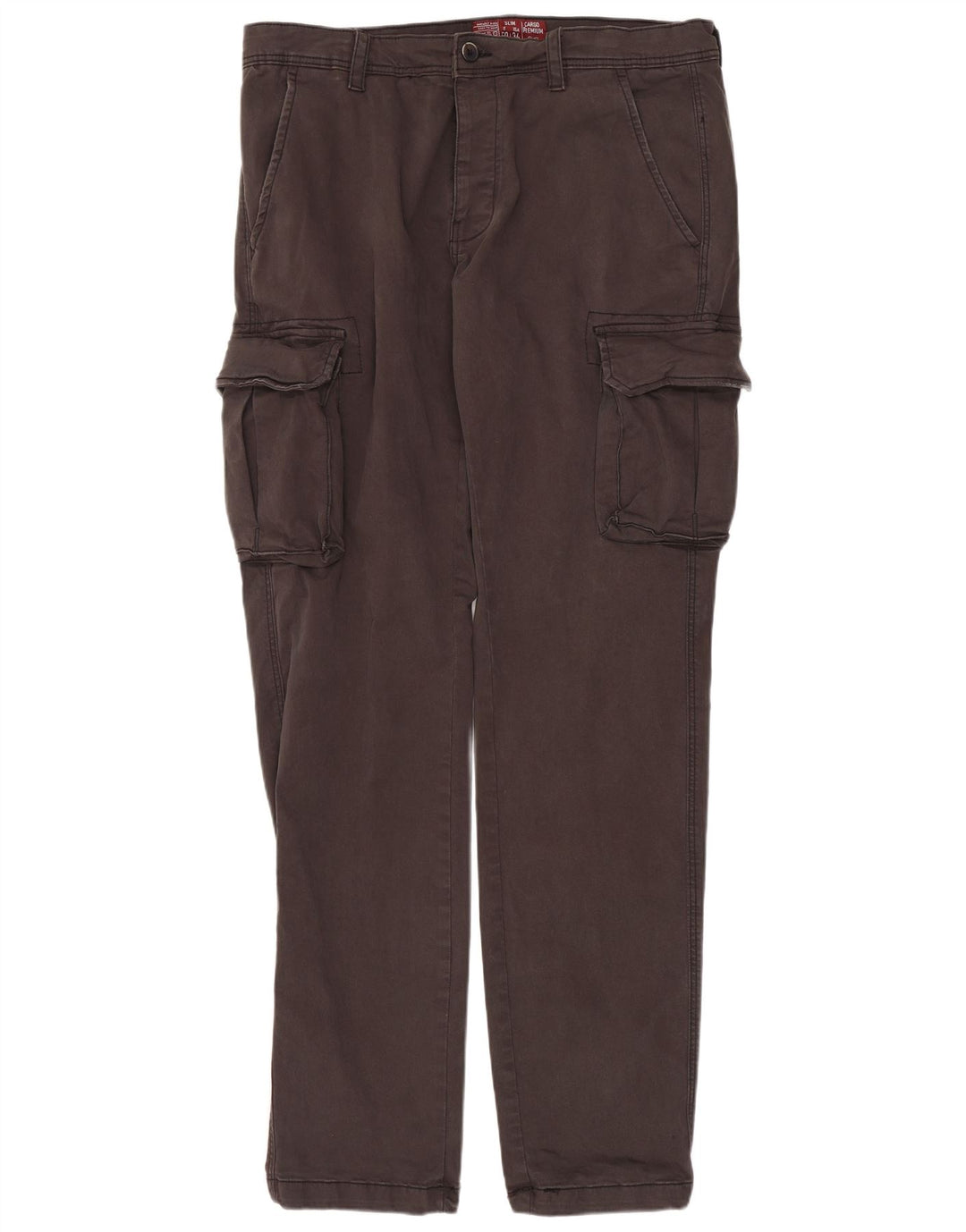 OVS Pantalón cargo recto IT 50 Large W34 L33 Gris Algodón