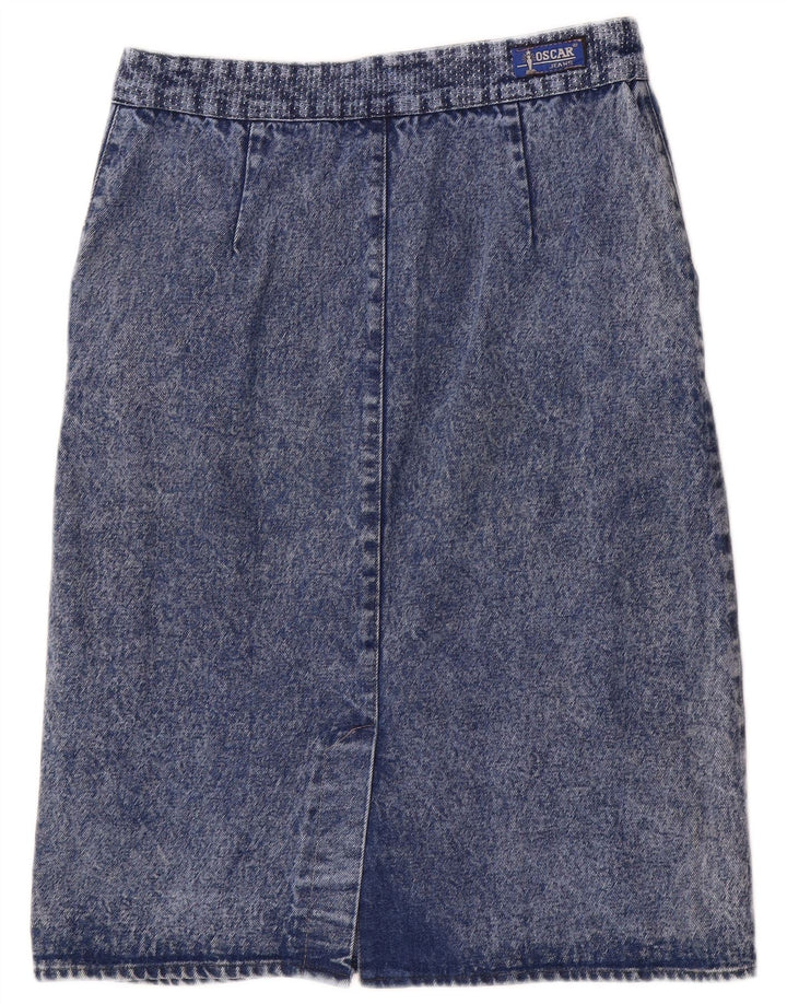 Falda vaquera vintage para mujer IT 44 Mediana W32 Azul