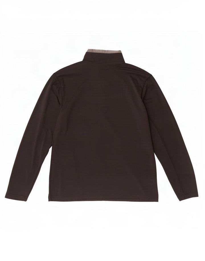 Columbia Hombre Omni Dry Zip Neck Chándal Top Mediano Negro