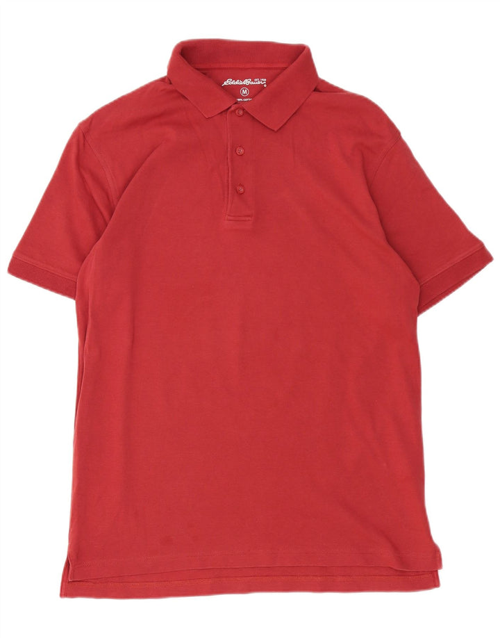 Eddie Bauer Polo Hombre Algodón Rojo Medio