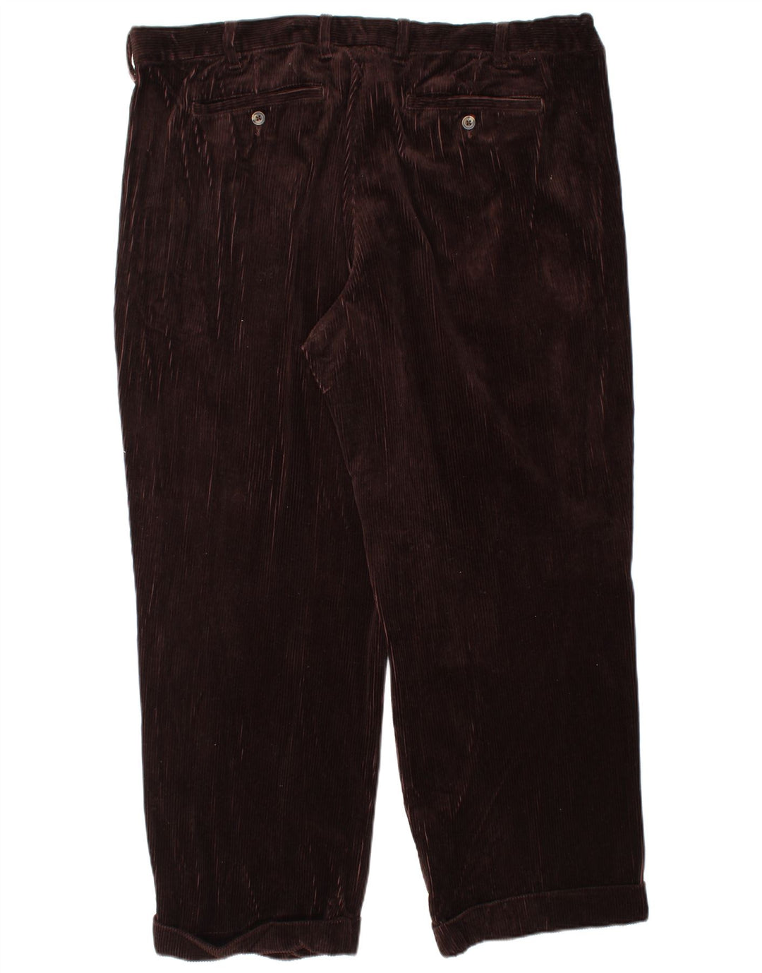 EDDIE BAUER Pantalones de pana con pinzas para hombre W44 L30 Algodón marrón