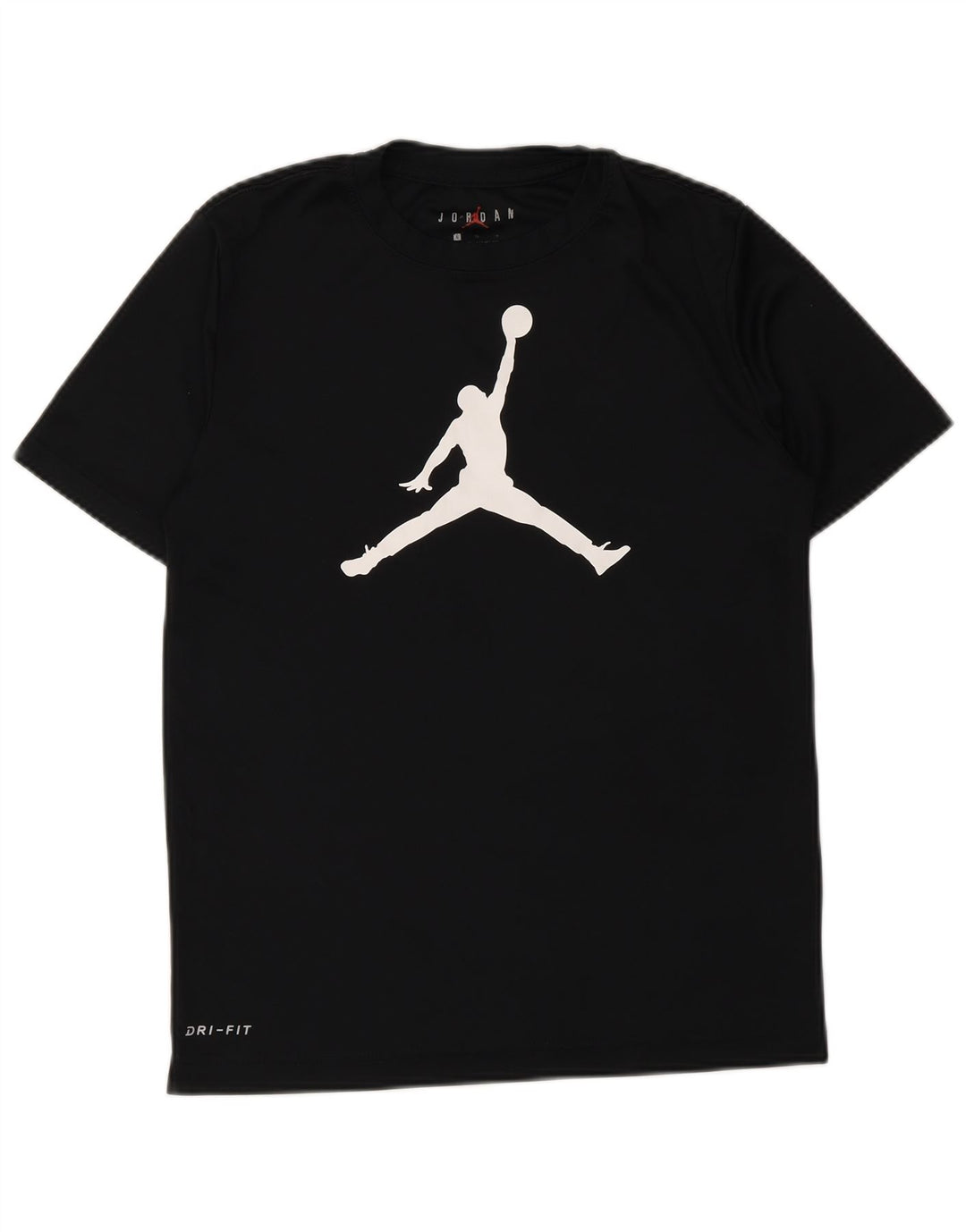 Jordan Boys Dri Fit Graphic Camiseta Top 12-13 años Grande Negro Poliéster