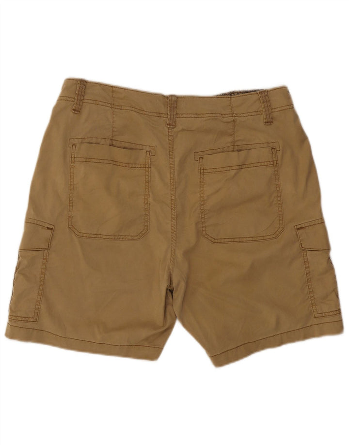 Marks & Spencer Pantalones cortos tipo cargo para mujer UK 40 Large W34 Beige Lycra