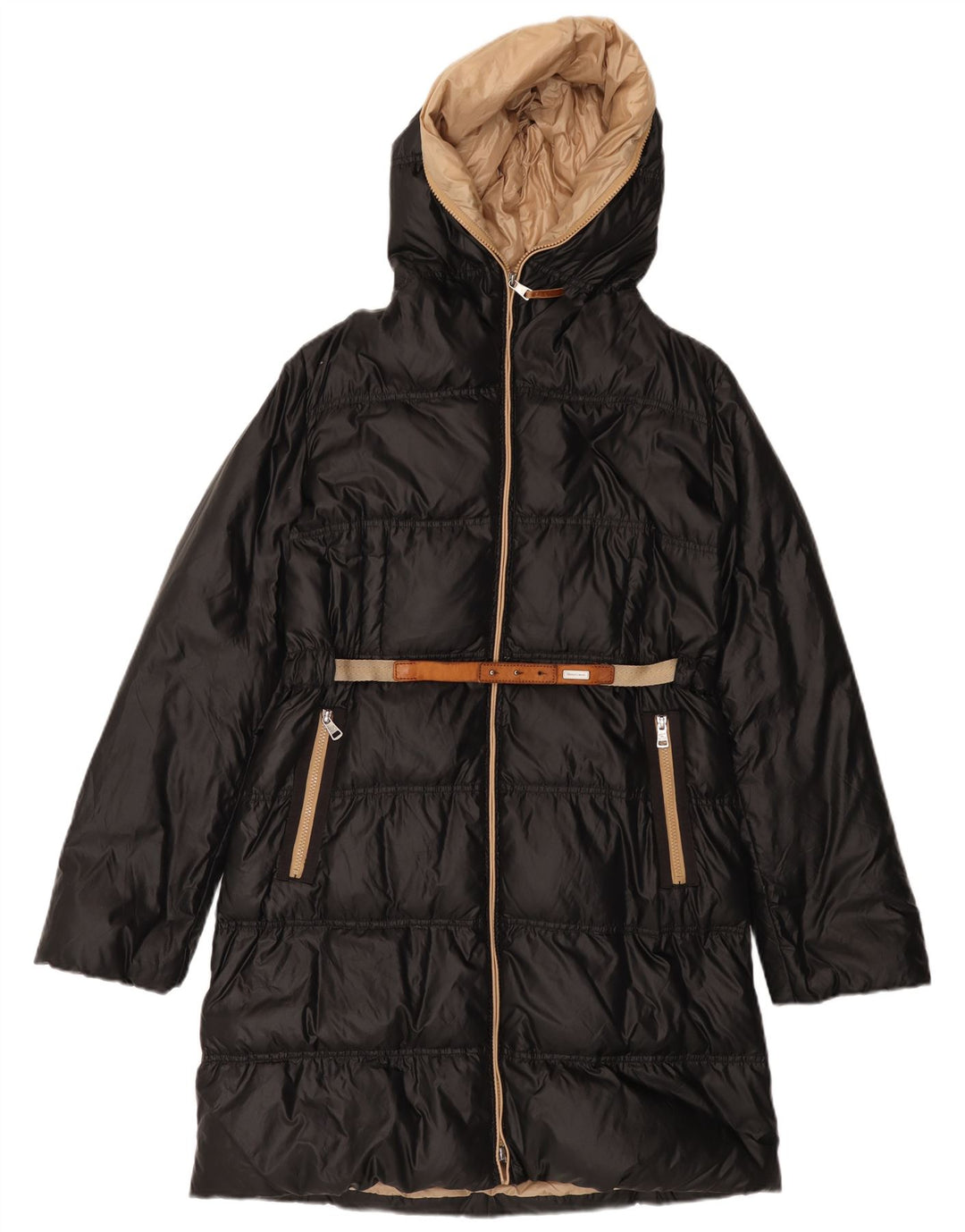 Henry Cottons Abrigo acolchado con capucha para mujer IT 48 XL Poliamida negra