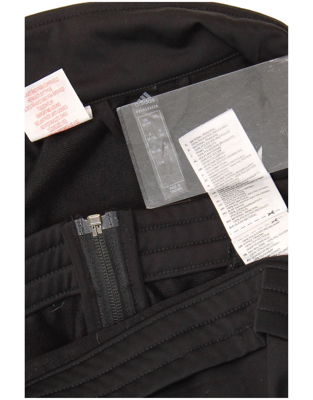Adidas - Chaqueta de chándal para niño, 10-11 años, color negro, poliéster
