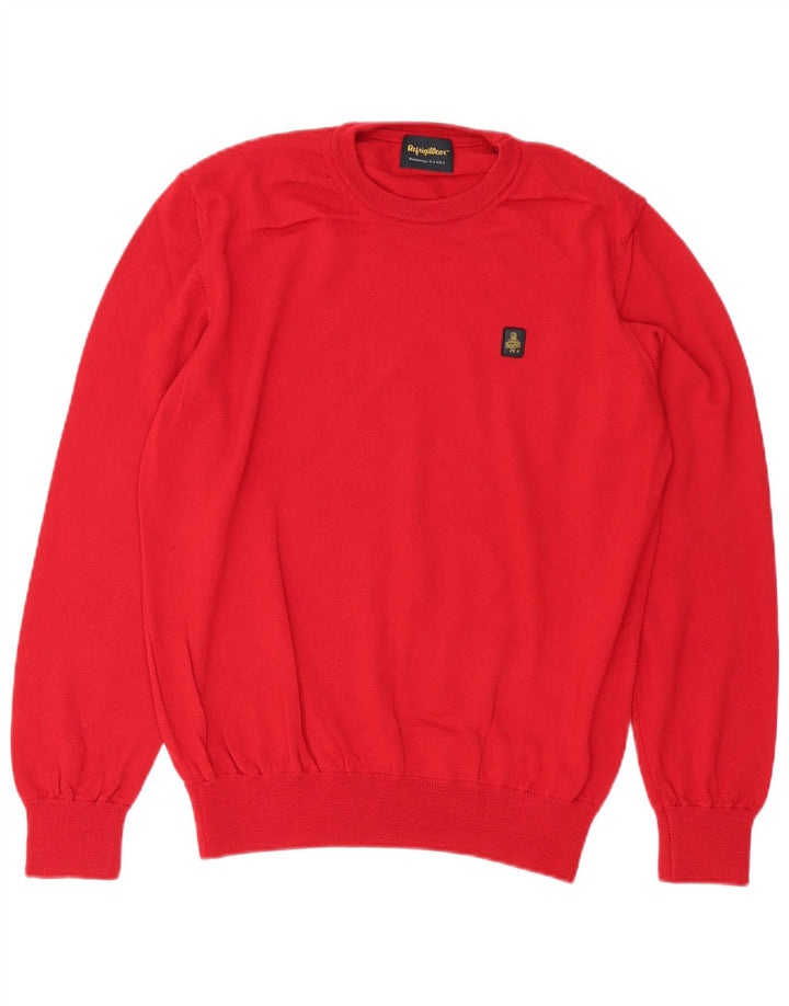 Refrigiwear Jersey de cuello redondo para hombre XL Lana roja
