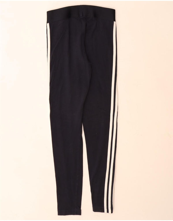 Adidas Leggings para mujer Reino Unido 8/10 Pequeño Azul Marino Algodón