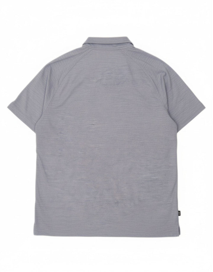 HURLEY Mens Polo Shirt Large Blue Polyester