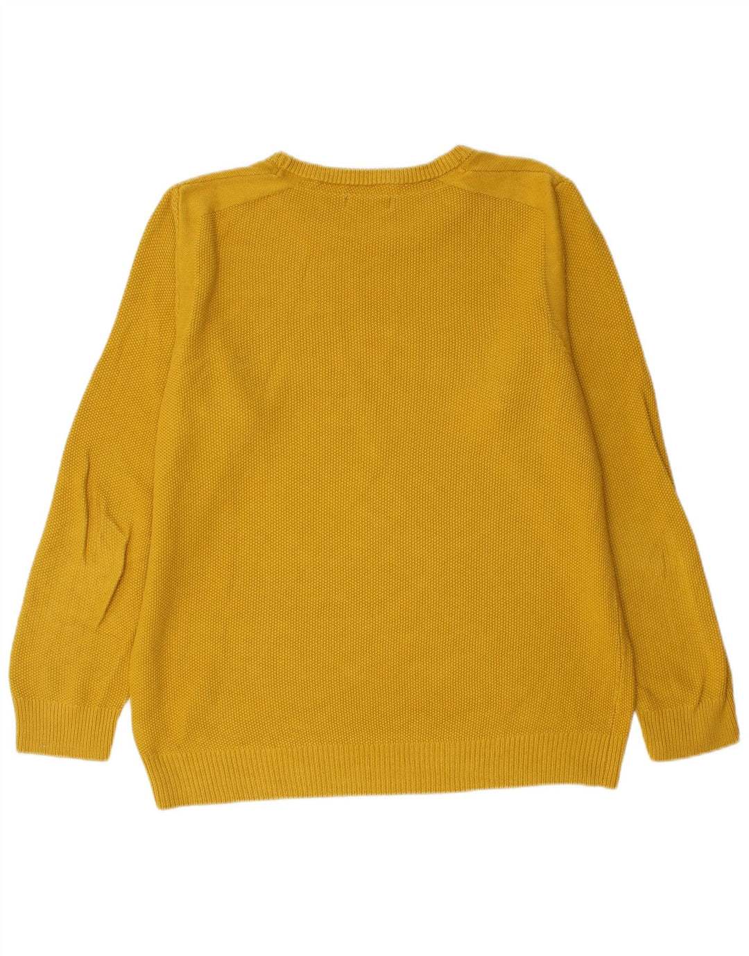 Mistral - Jersey de cuello redondo para hombre, talla grande, algodón amarillo