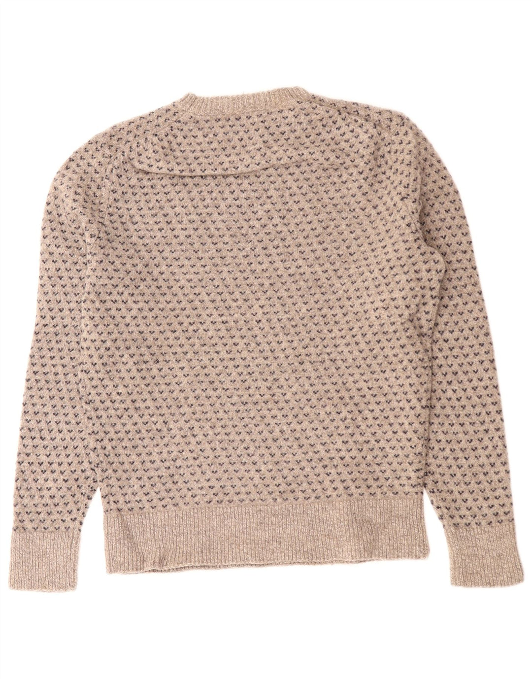 J. CREW Suéter tipo jersey con cuello barco para mujer Reino Unido 40 Gris medio Fair Isle