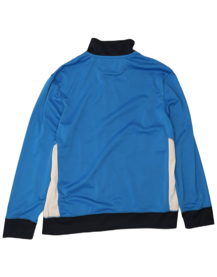 Lotto Hombre Chándal Top Chaqueta 3XL Azul Colorblock Poliéster