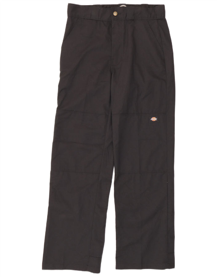 Dickies Pantalones cargo rectos para hombre W30 L32 Poliéster negro