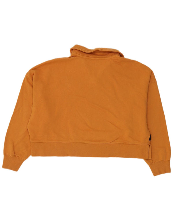 Puma - Sudadera con cuello tipo polo para mujer, talla grande, color amarillo