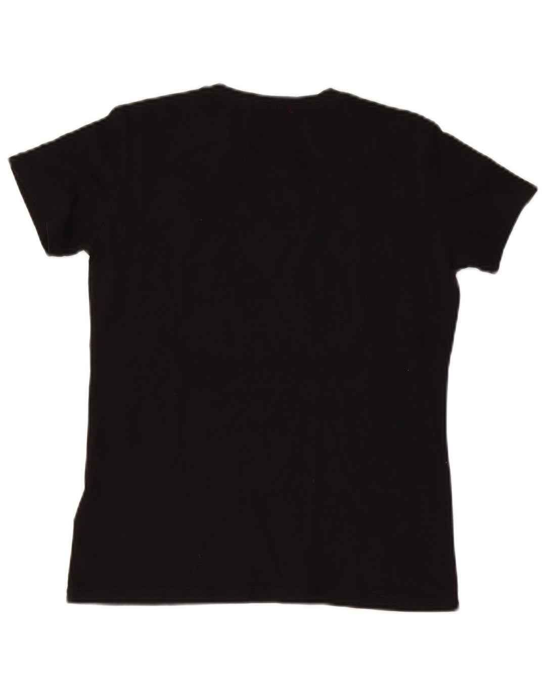 GUESS Camiseta gráfica para mujer Top UK 12 Medium Black Cotton