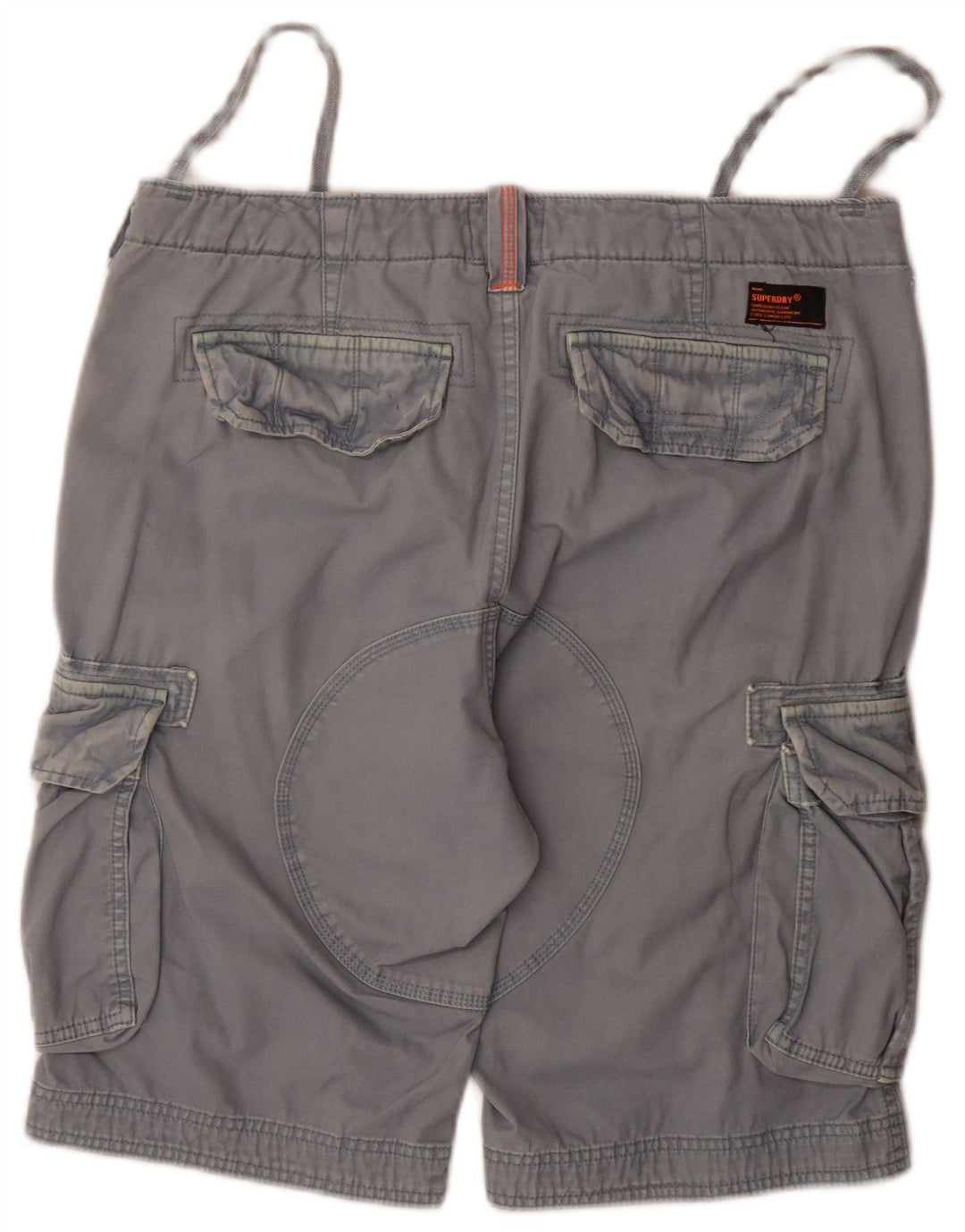 Superdry Shorts Cargo Para Hombre W36 Algodón Azul Grande