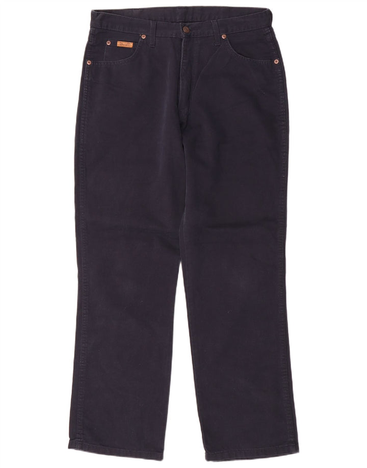 WRANGLER Pantalones casuales rectos Ohio para hombre W34 L30 Algodón azul marino