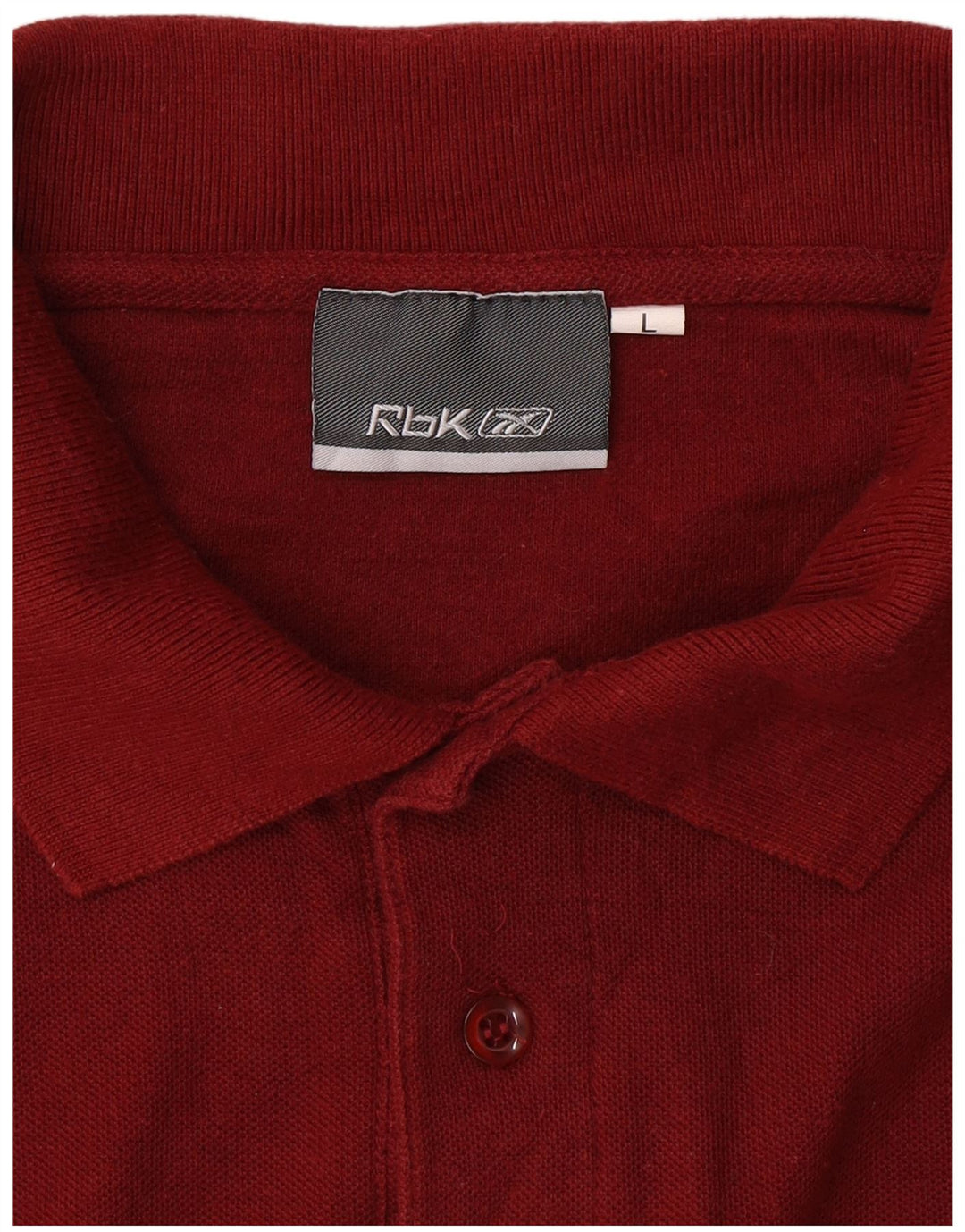 REEBOK Polo para hombre grande rojo
