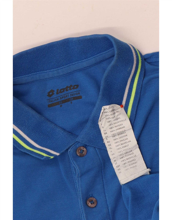 Polo Lotto Hombre De Algodón A Rayas Azul Pequeño