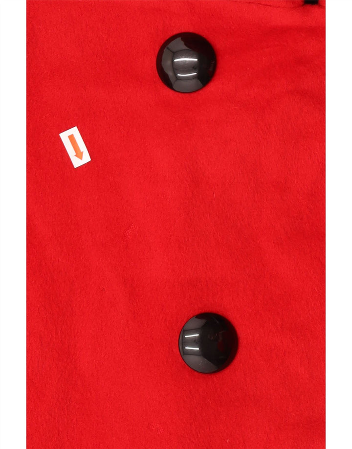 Jaeger Abrigo extragrande con doble botonadura para mujer UK 44 Large Red Angora