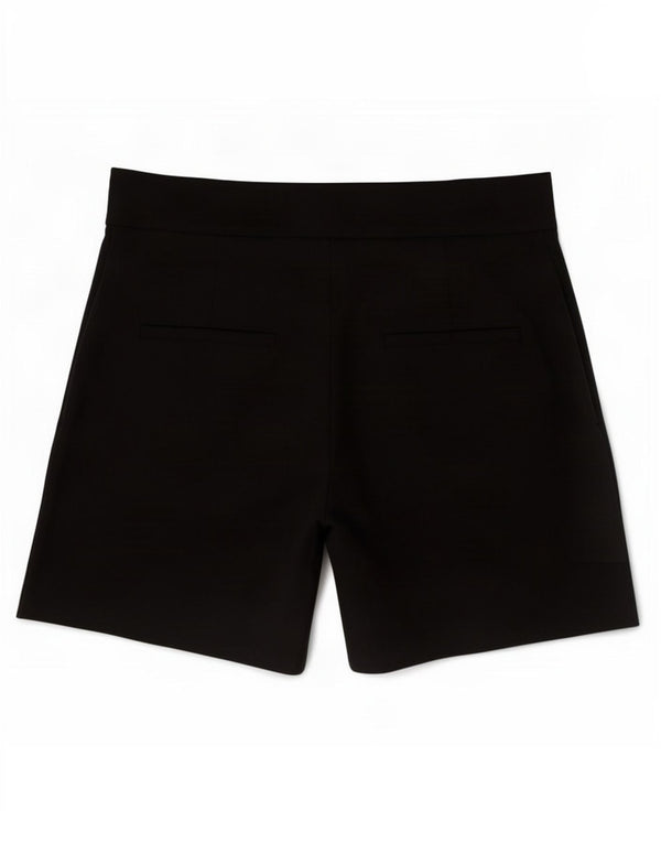 Zara Mujer Shorts Casuales Pequeño W26 Algodón Negro