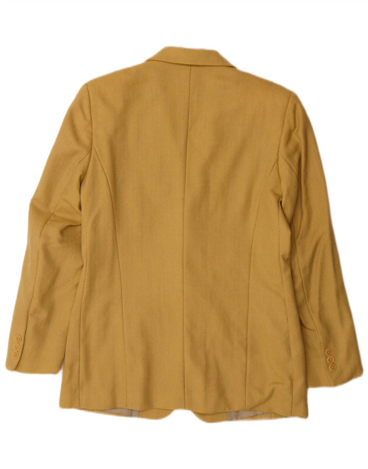 Pollini Chaqueta tipo blazer Sartoria de 2 botones para mujer IT 44 Amarillo mediano