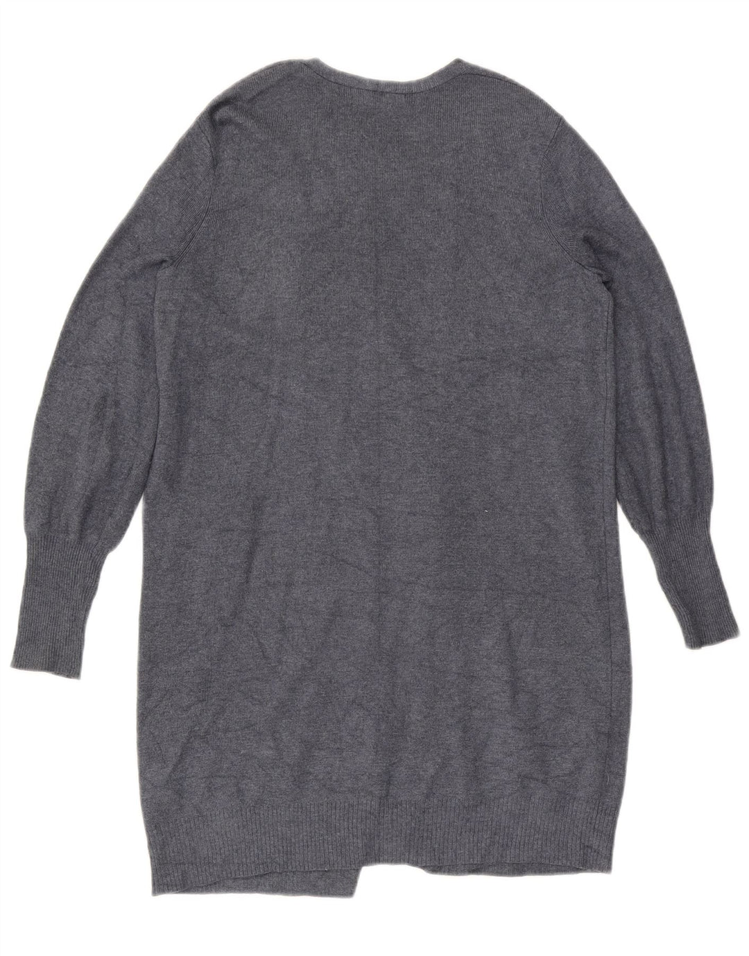 Marks & Spencer Suéter Cárdigan Abierto Largo para Mujer UK 10 Small Grey