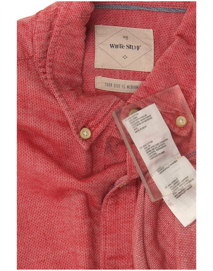 Camisa de corte clásico para hombre de White Stuff de algodón rojo medio