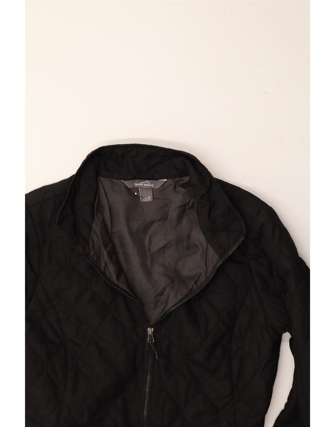EDDIE BAUER Womens Quilted Jacket UK 12 Medium Black Polyester Vintage Eddie Bauer and Second-Hand Eddie Bauer from Messina Hembry 