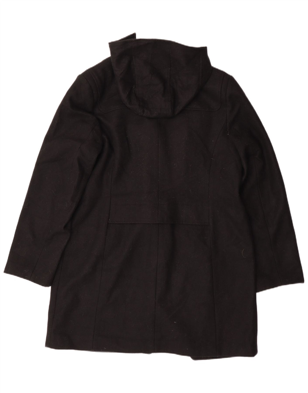 Style&Co Trenca con capucha para mujer UK 46 Large Lana negra