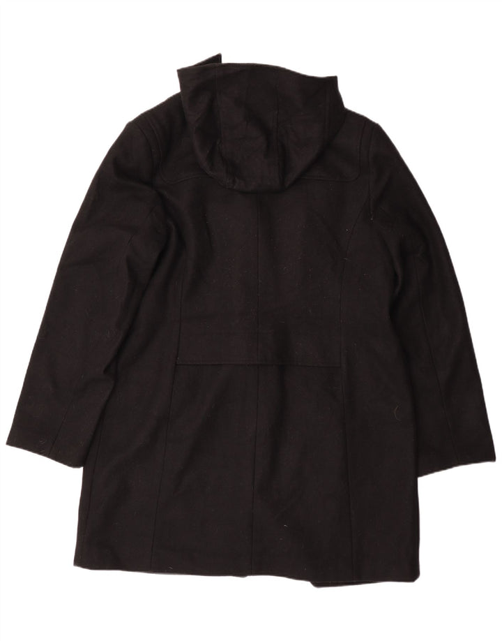 Style&Co Trenca con capucha para mujer UK 46 Large Lana negra