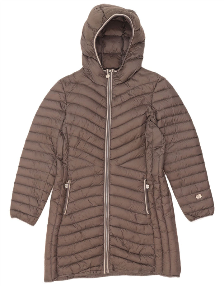 Champion Abrigo acolchado con capucha para mujer IT 46 Large Grey Polyamide