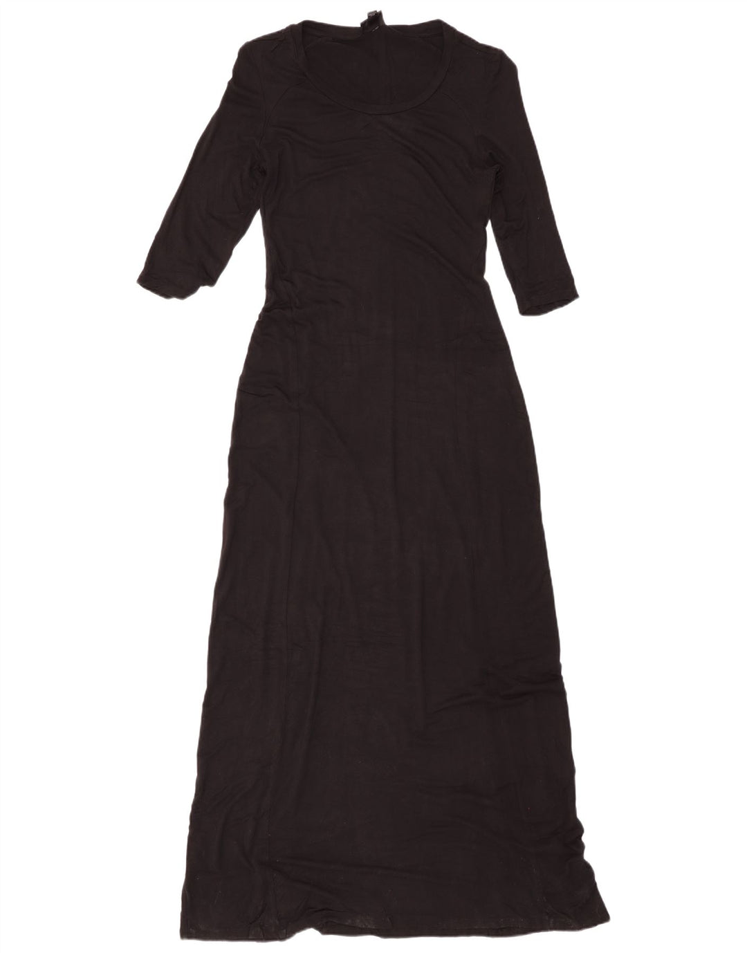 MOSSIMO Vestido largo de manga 3/4 para mujer UK 6 XS Rayón negro