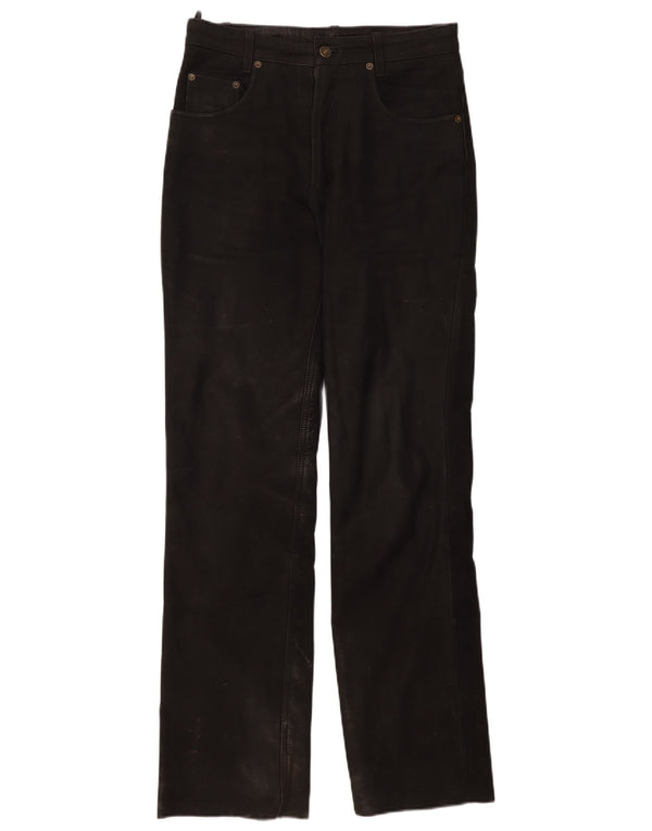 Ricano Pantalones De Cuero Para Hombre W30 L32 Negro
