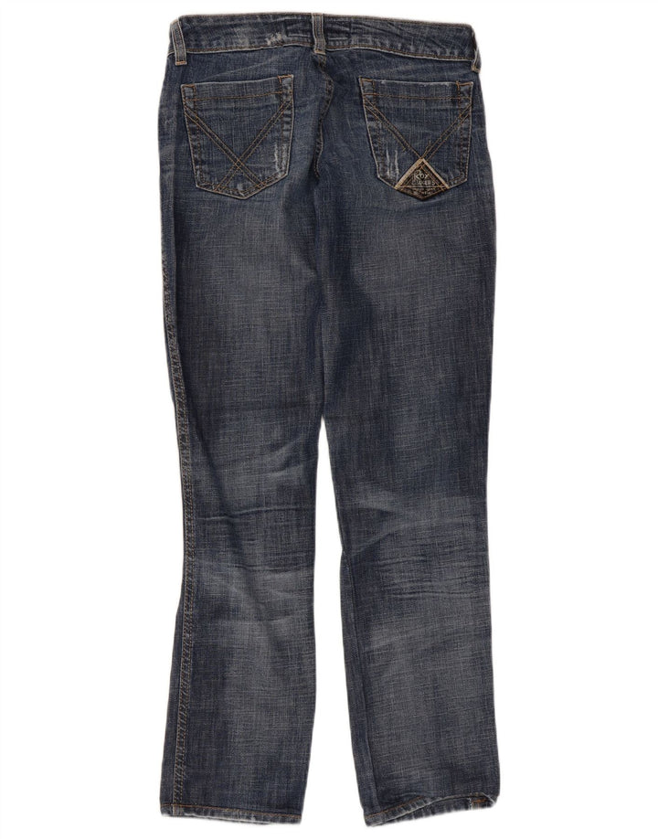 Roy Rogers Jeans rectos desgastados para mujer IT 42 Medium W28 L30 Azul
