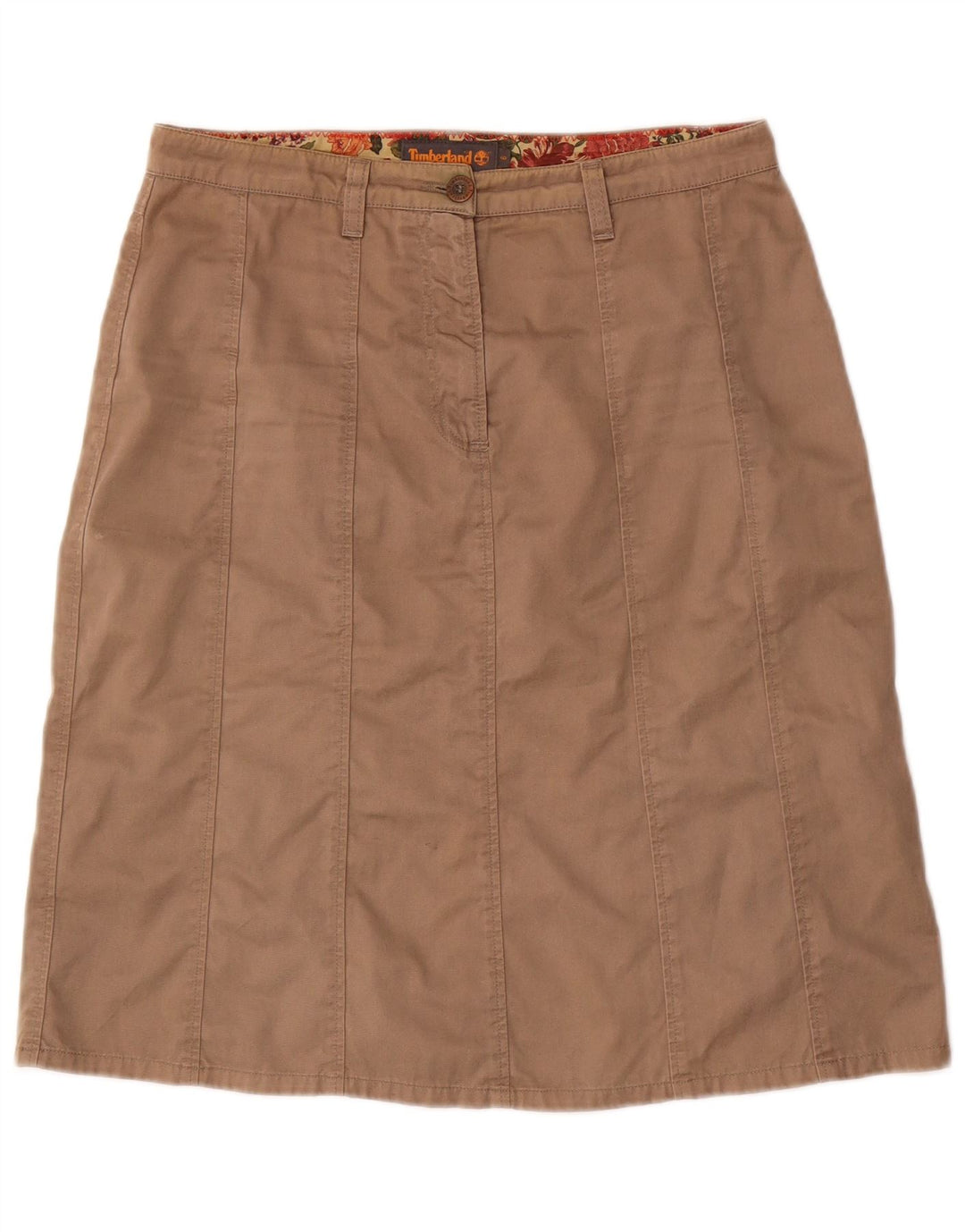Timberland Falda Acampanada para Mujer US 6 Mediana W30 Algodón Marrón