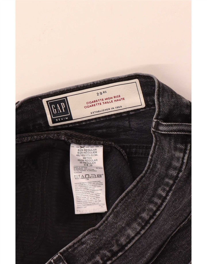 Vaqueros ajustados de tiro alto para mujer Gap W29 L27 de algodón gris