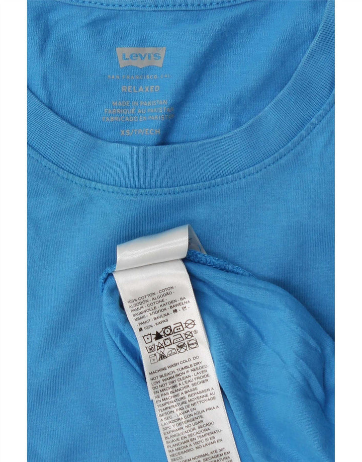 Levi's Hombre Camiseta Relajada Top XS Algodón Azul