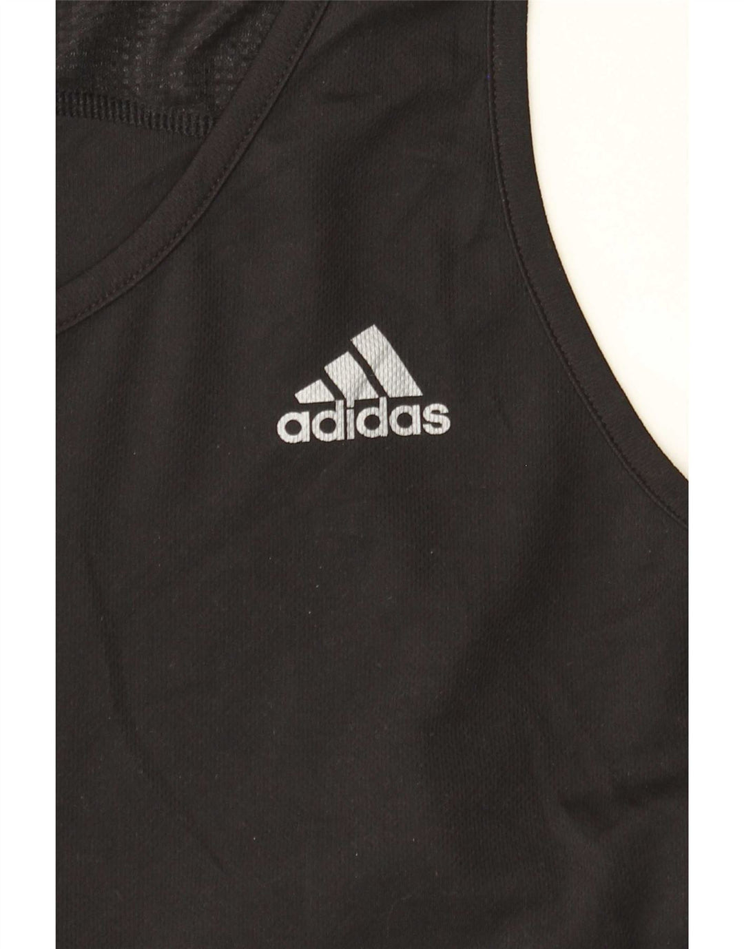 Adidas Hombre Chaleco Top Mediano Negro
