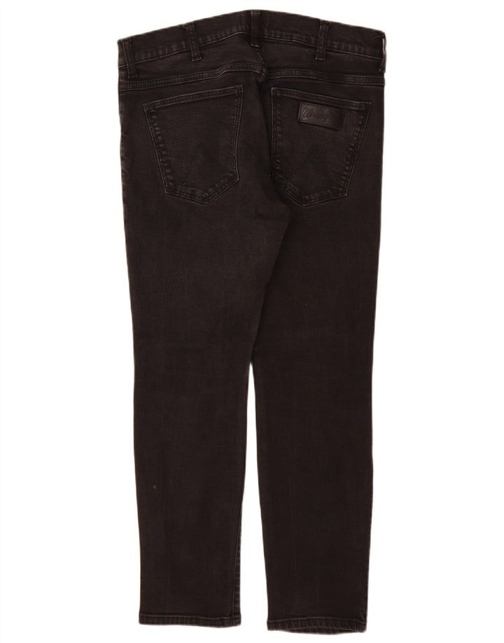 WRANGLER Vaqueros ajustados Larston para hombre W34 L28 Algodón negro