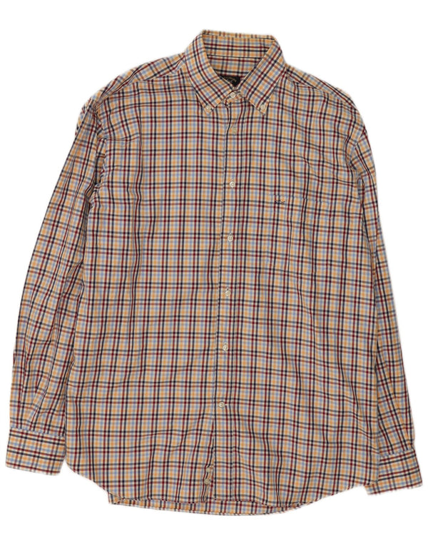 Camisa de franela para hombre Paul & Shark Talla 43 XL Algodón a cuadros multicolor