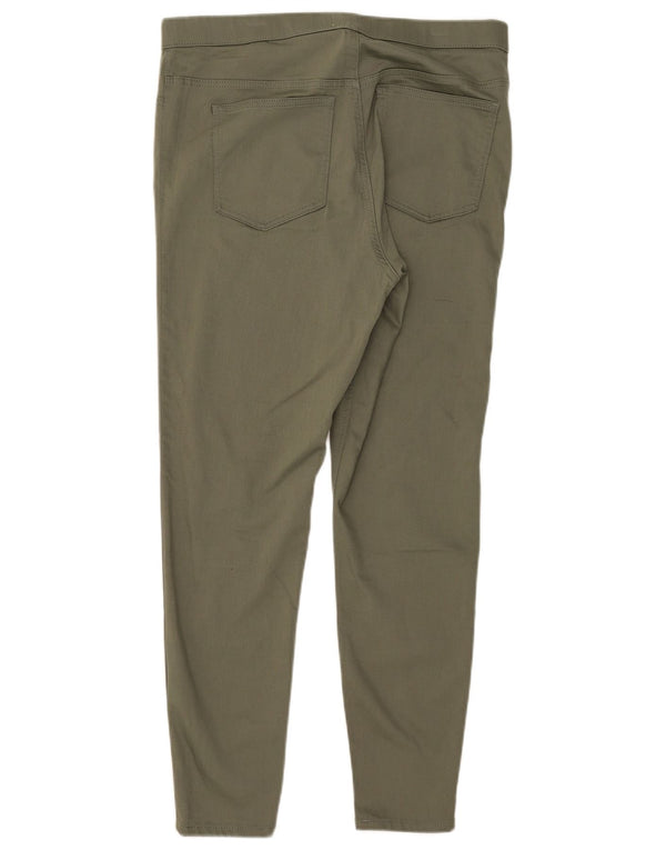 Marks & Spencer Jeans Jegging para Mujer Reino Unido 16 Grande W34 L27 Algodón Caqui