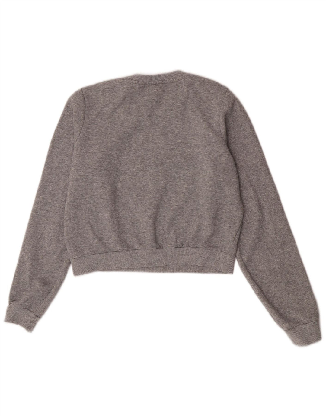 Guess Sudadera Crop Graphic para Mujer UK 40 Gris Medio Colorblock