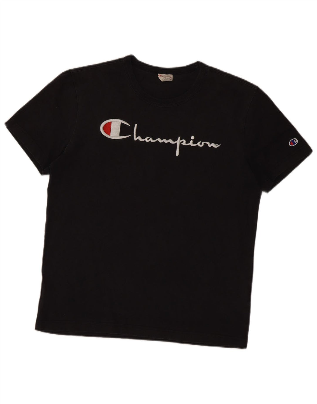 Champion Camiseta gráfica para hombre Top Medium Black Cotton
