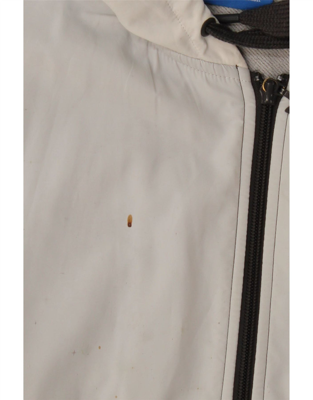 ADIDAS Suéter con capucha sin mangas y cremallera para hombre Poliéster con bloques de color gris grande