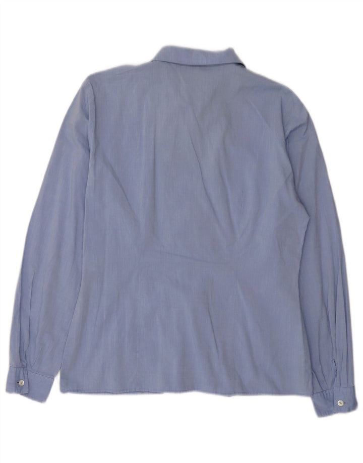 Camisa Marella para mujer Reino Unido 46 Algodón azul grande