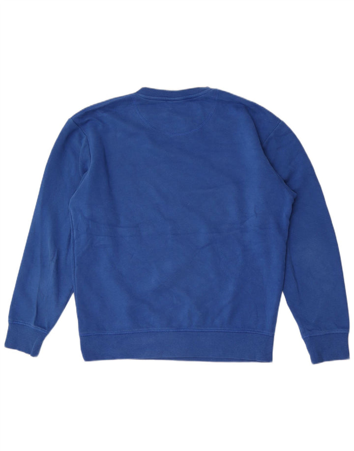 Jack & Jones Hombre Sudadera Jumper Azul Medio Algodón