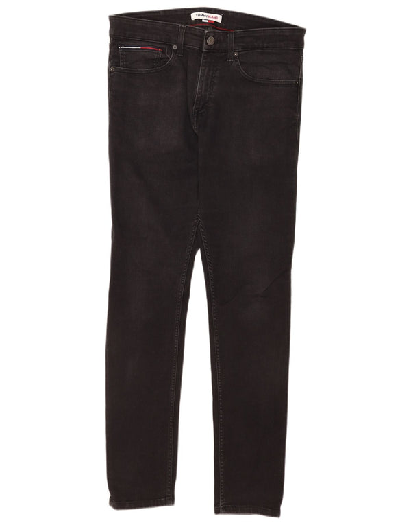 Tommy Hilfiger Vaqueros pitillo para hombre W32 L32 Algodón negro