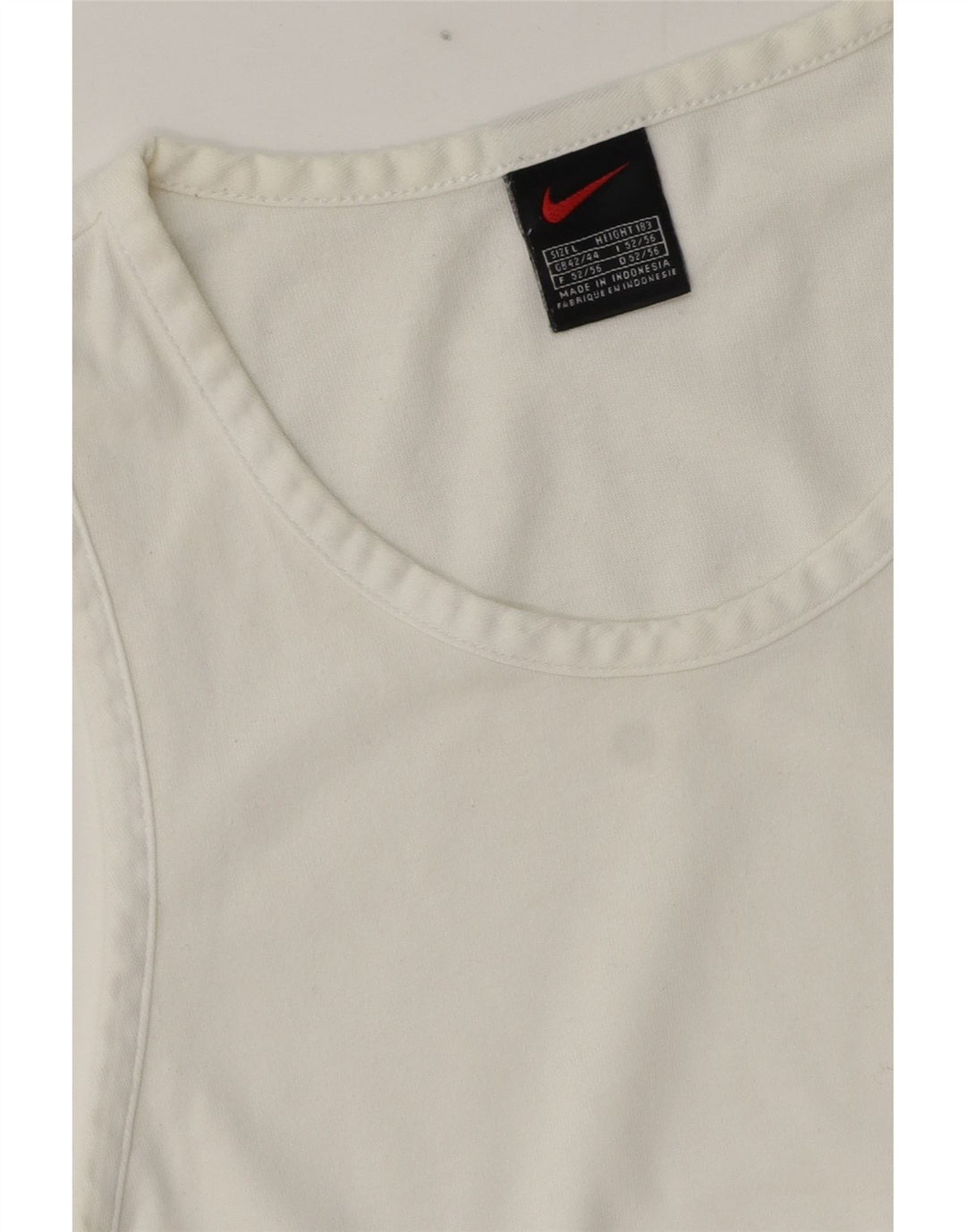 Nike - Camiseta sin mangas para hombre, talla grande, algodón blanco