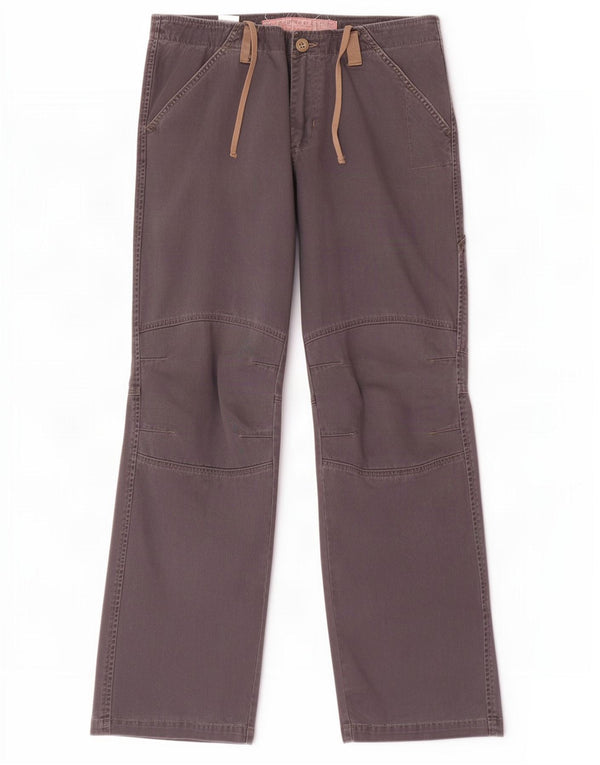 Benetton Pantalón Casual Recto Hombre IT 48 Medium W34 L34 Algodón Gris